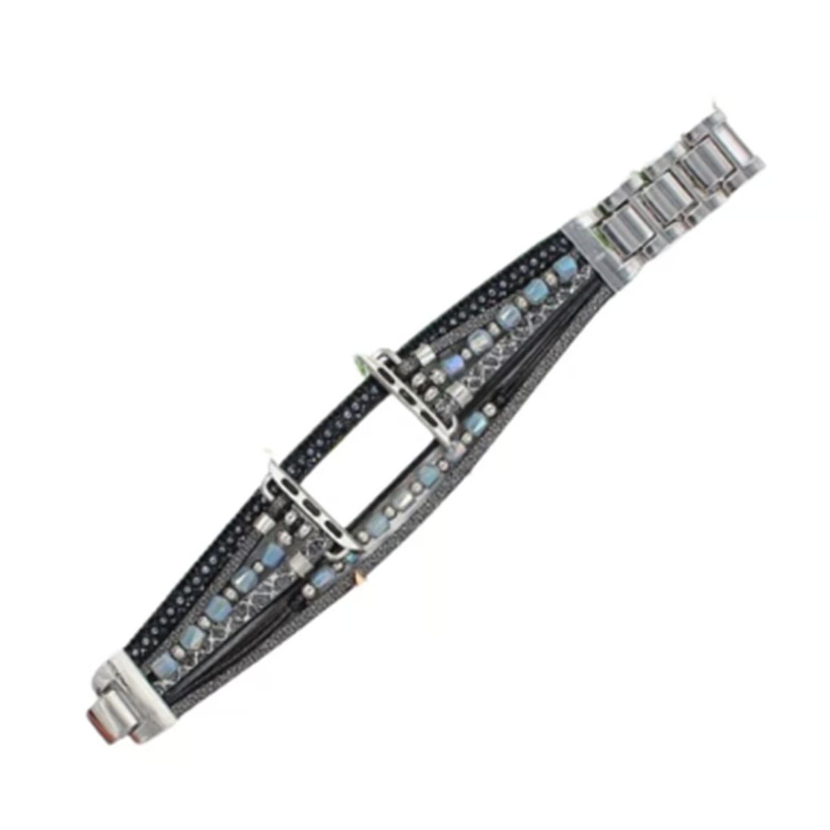 GENERICO - Correa de murano para Apple Watch 42mm - Plata