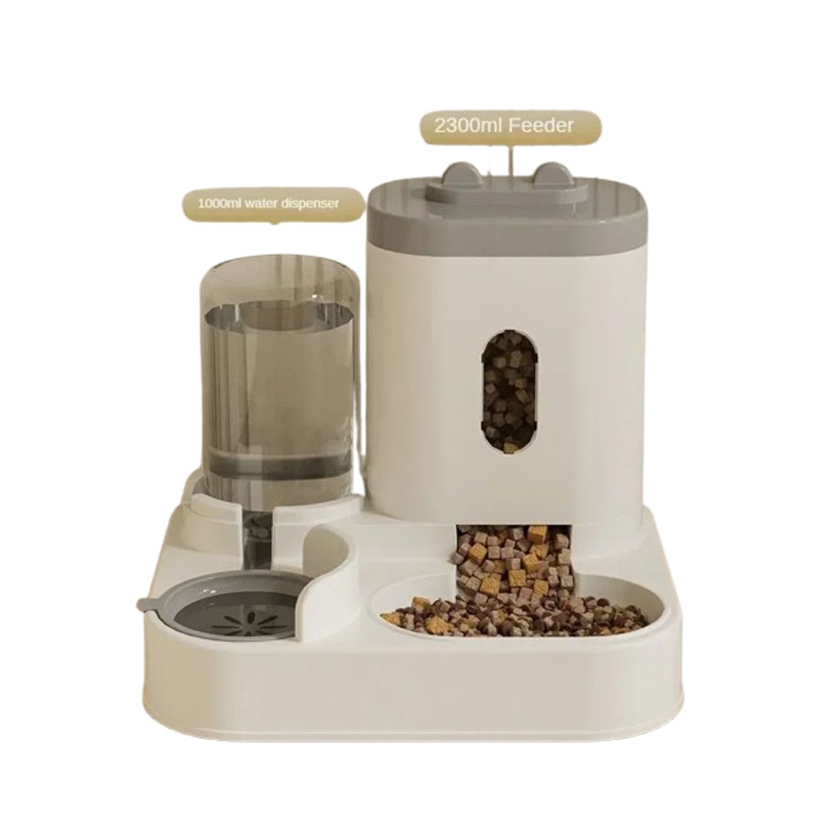 GENERICO - Comedero / Alimentador automático 2 en 1 de comida y agua