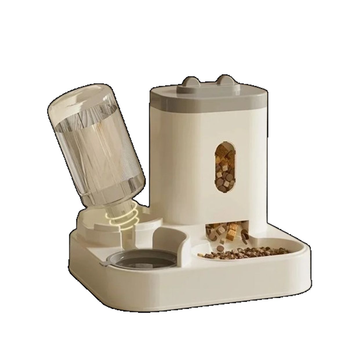 GENERICO - Comedero / Alimentador automático 2 en 1 de comida y agua