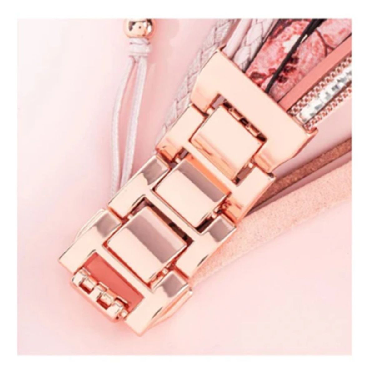 GENERICO - Correa de murano para Apple Watch 44mm - Rosa Gold