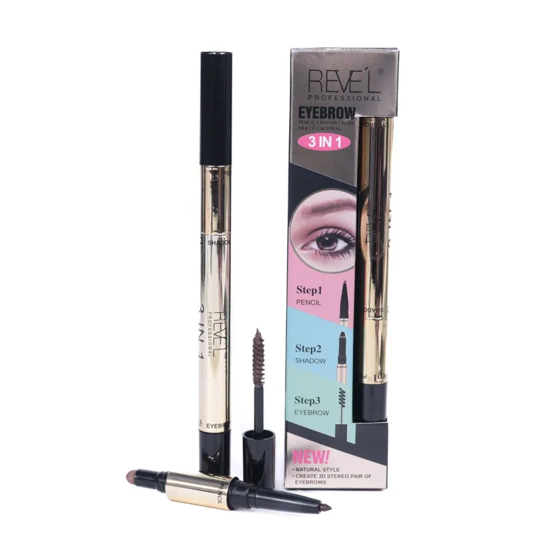 REVE'L PROFESSIONAL - KIT EYEBROW PENCIL CRAYON CREME MARRÓN