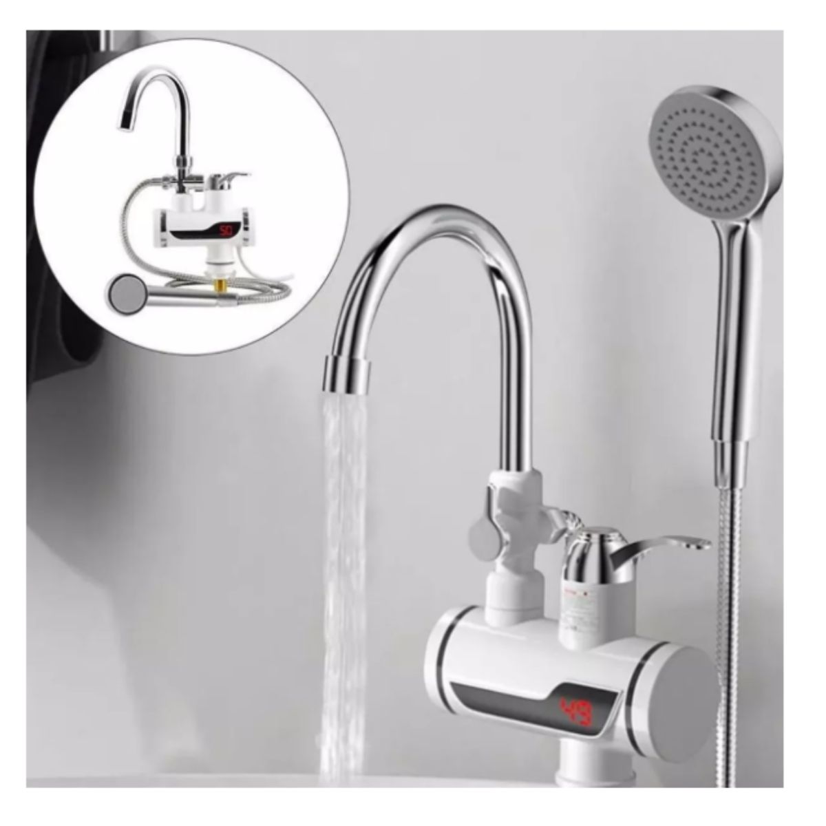 OEM - Caño Grifo Eléctrico Calentador Agua Instantánea