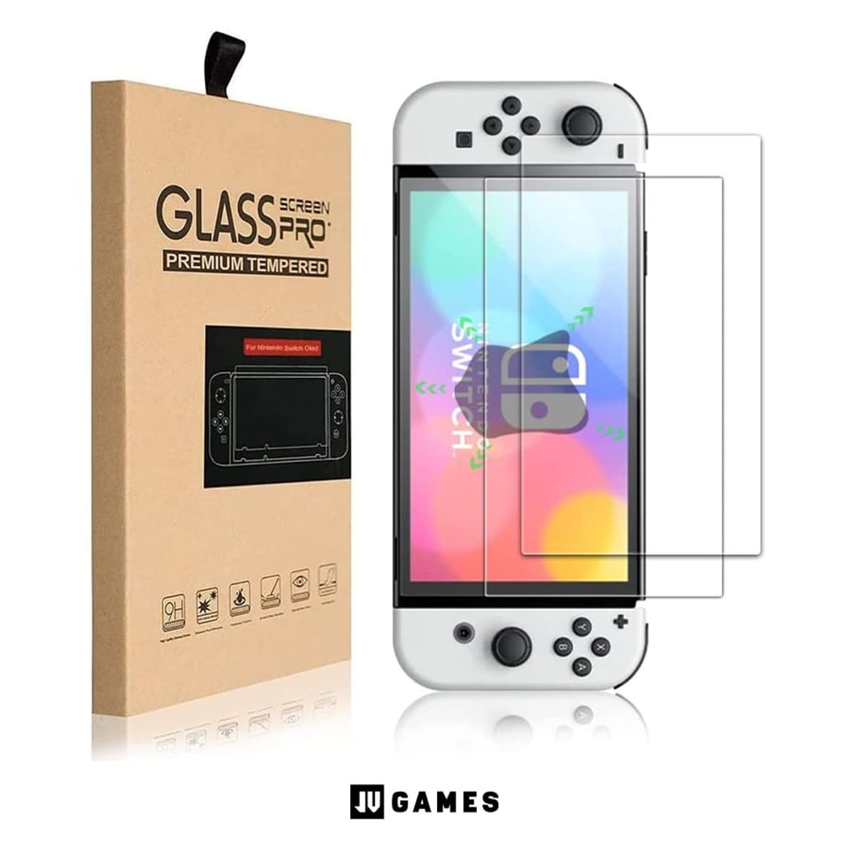 GENERICO - Mica de Vidrio Templado para Nintendo Switch OLED