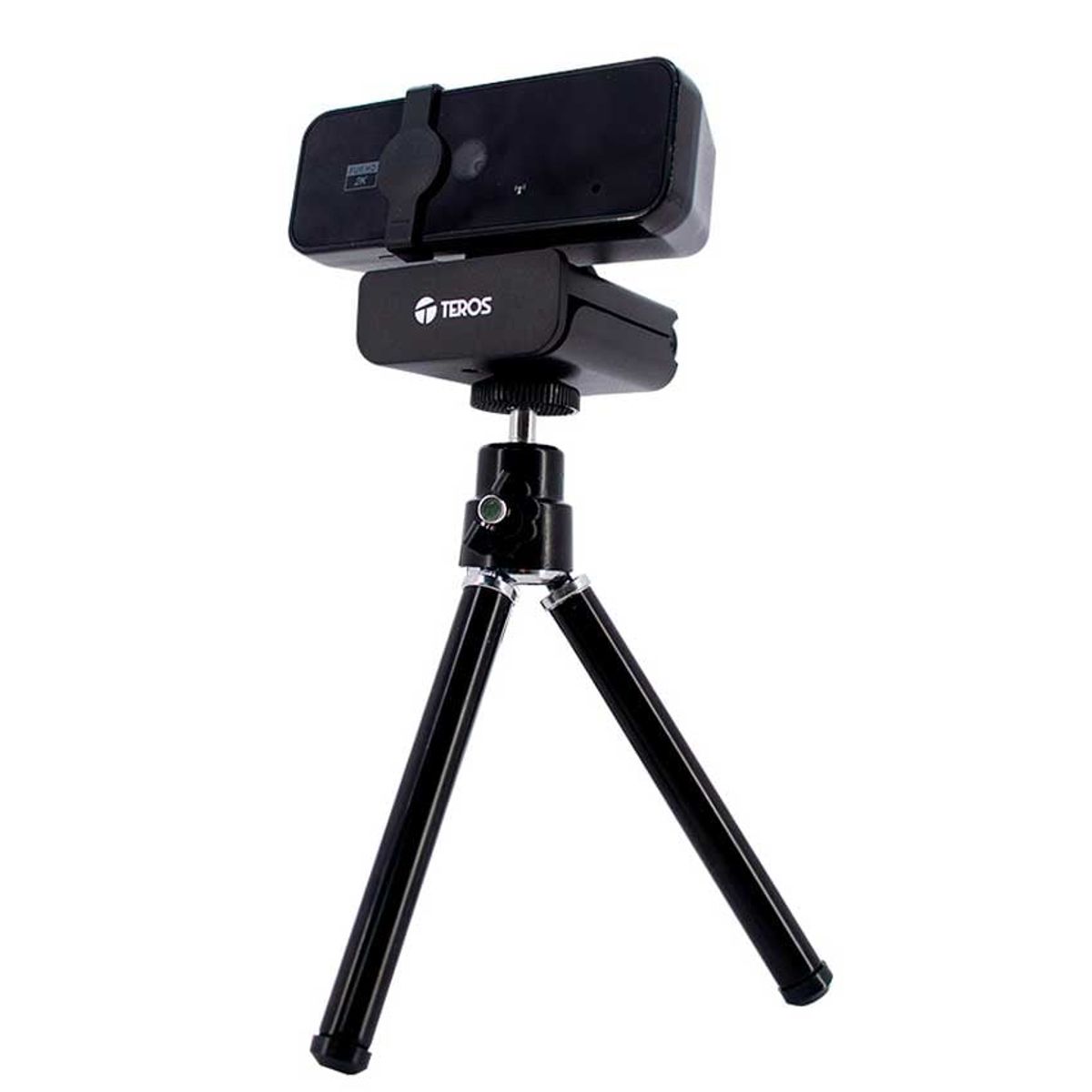TEROS - Cámara web Teros TE-9072 hasta 2592p 2K micrófono Incluye Tripode