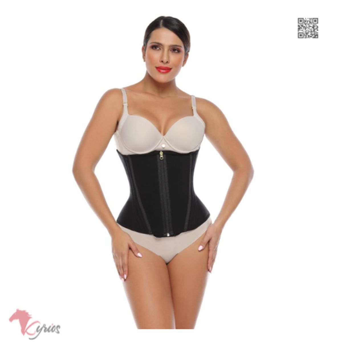 GENERICO - Cinturilla Reductora 15 Varillas – Tres Lineas de Broches y Cremallera