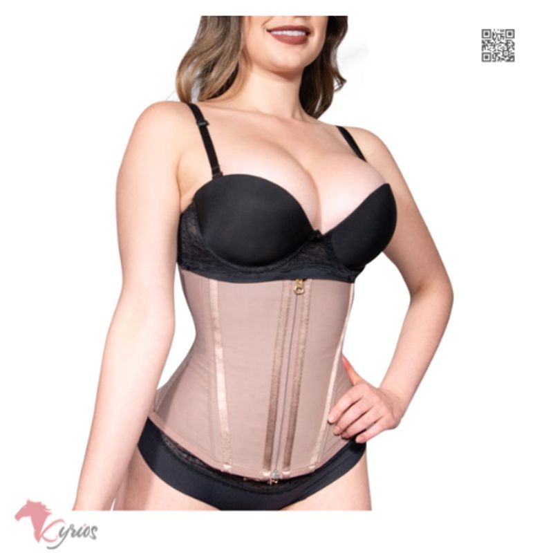 GENERICO - Cinturilla Reductora 15 Varillas – Tres Lineas de Broches y Cremallera