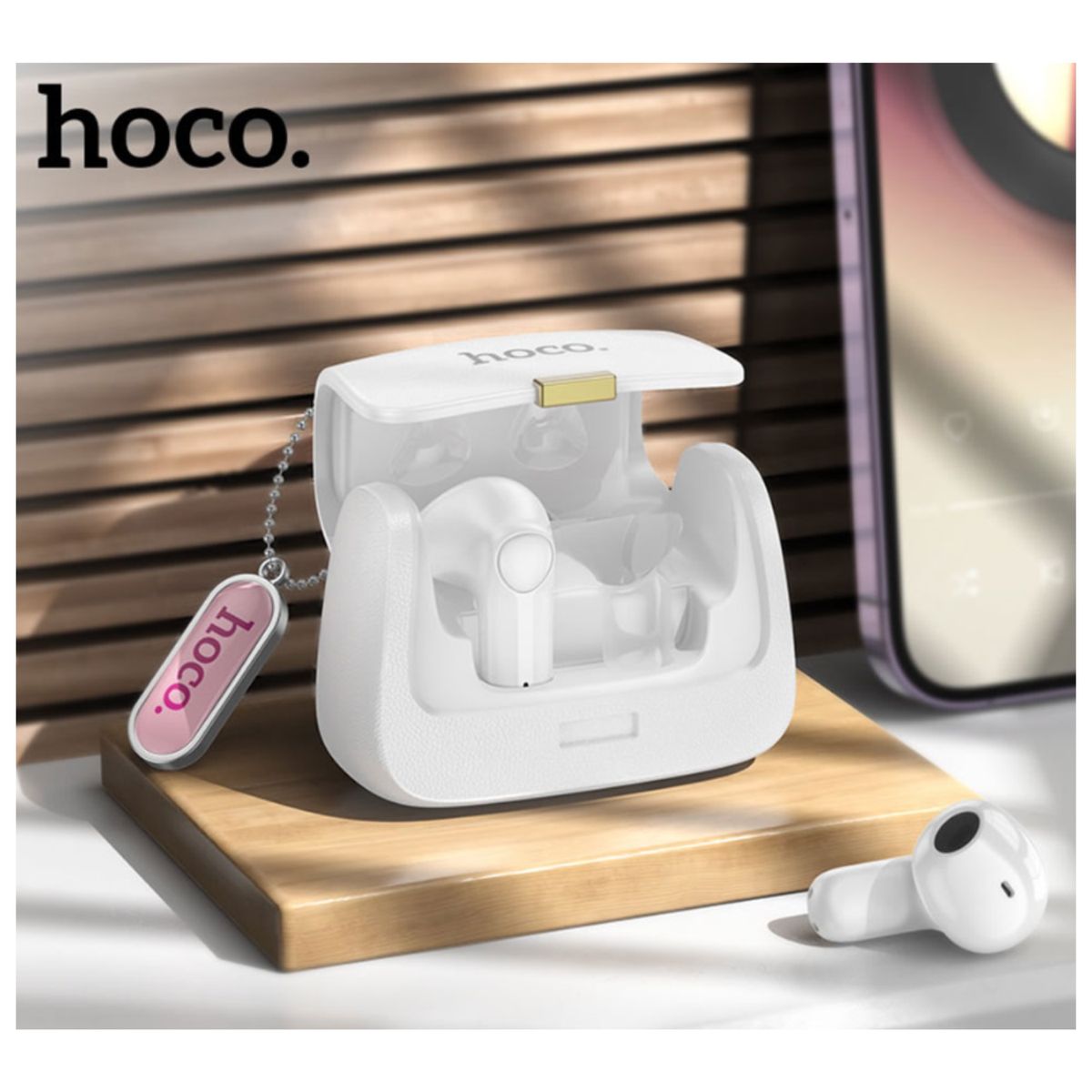 HOCO - HOCO - Audífonos Con Diseño De Bolsita - DES35 - Color Blanco