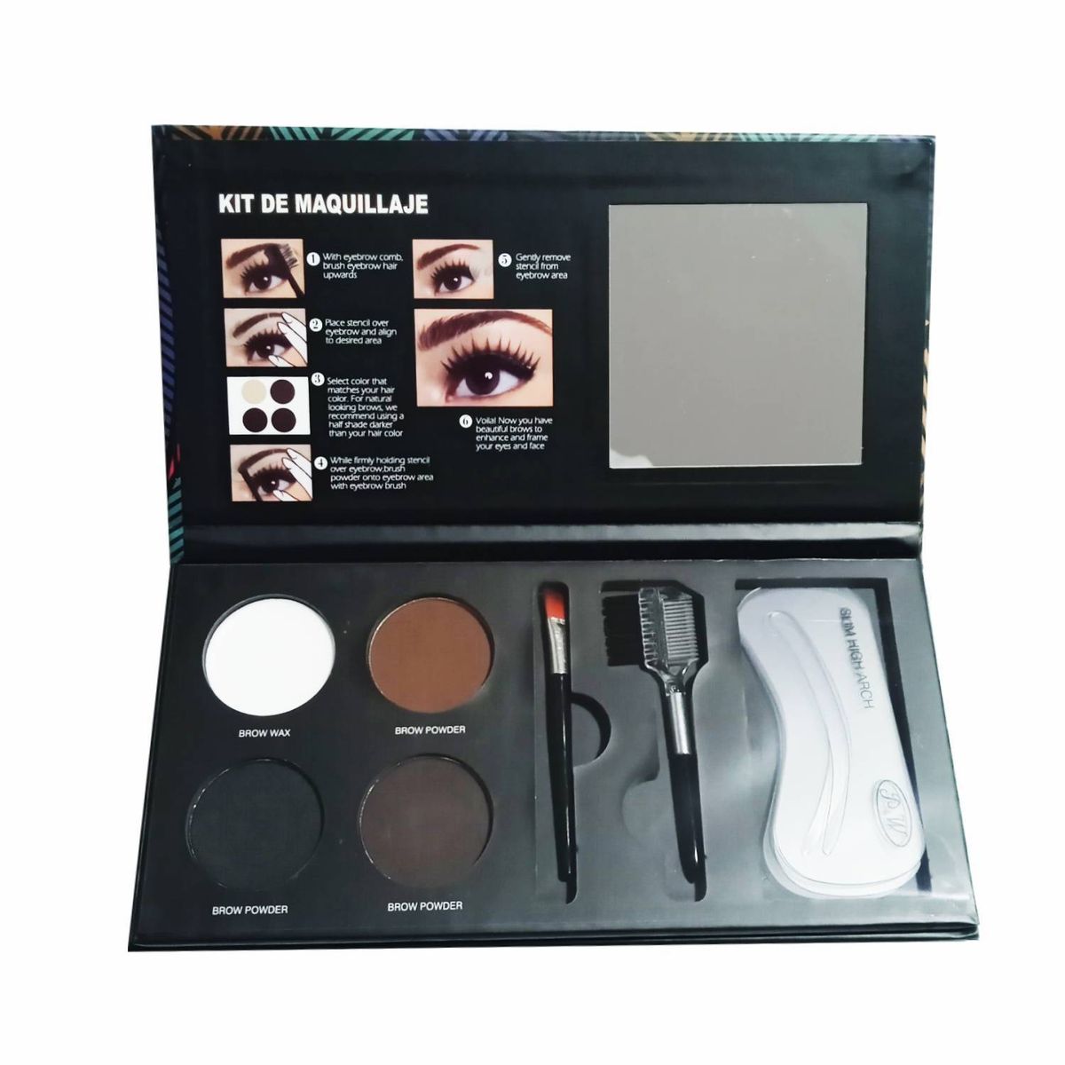 GENERICO - Kit De Maquillaje Para Cejas Perfectas Brows P&W