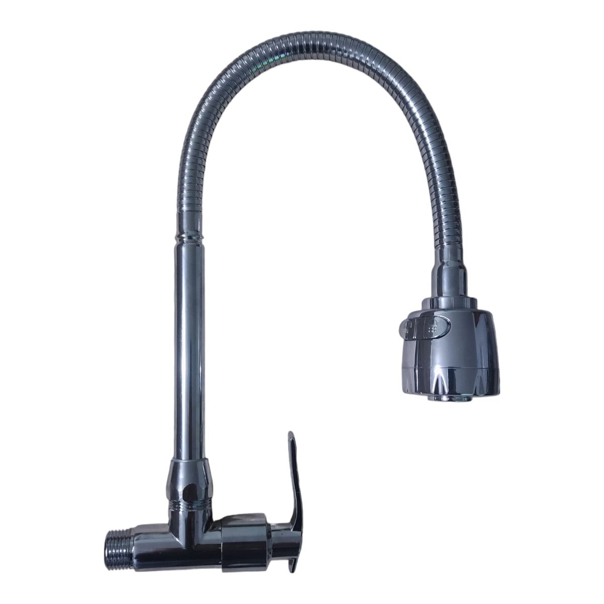 GENERICO - Caño Grifo Cocina Pared Cuello Flexible Cromado