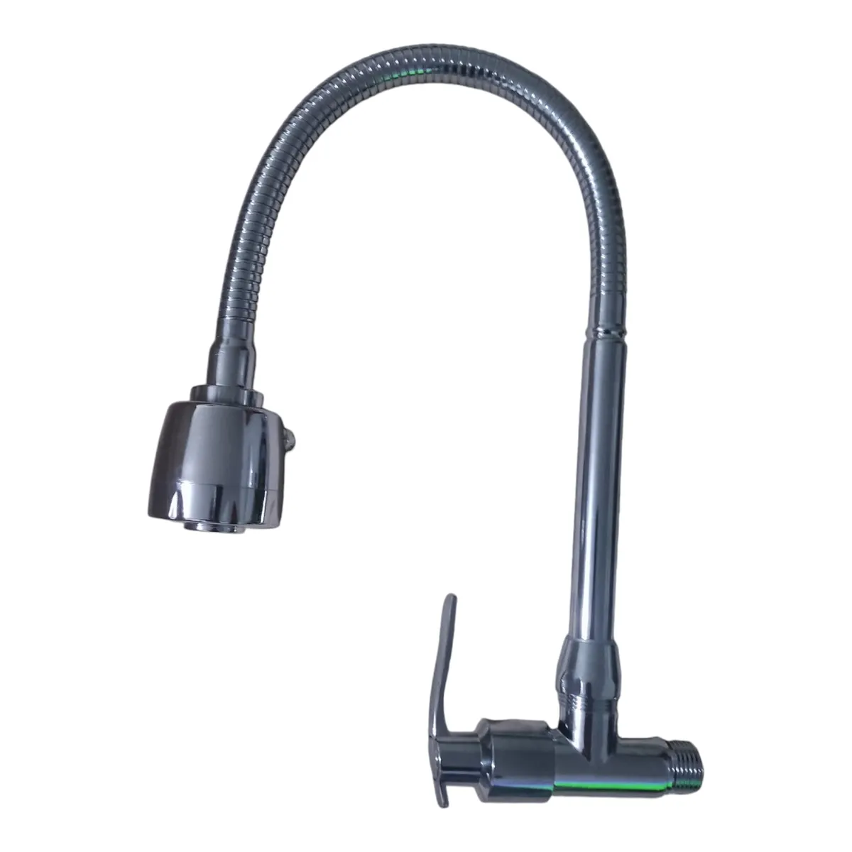 GENERICO - Caño Grifo Cocina Pared Cuello Flexible Cromado