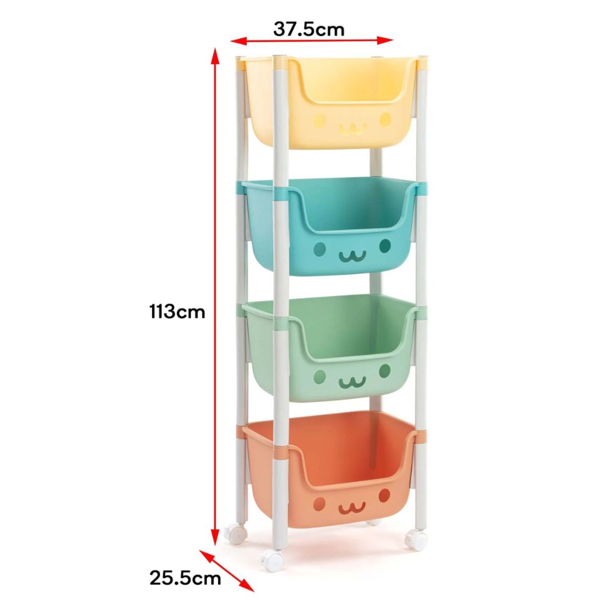 OEM - Organizador Estante Multifuncional 4 Niveles Kawaii