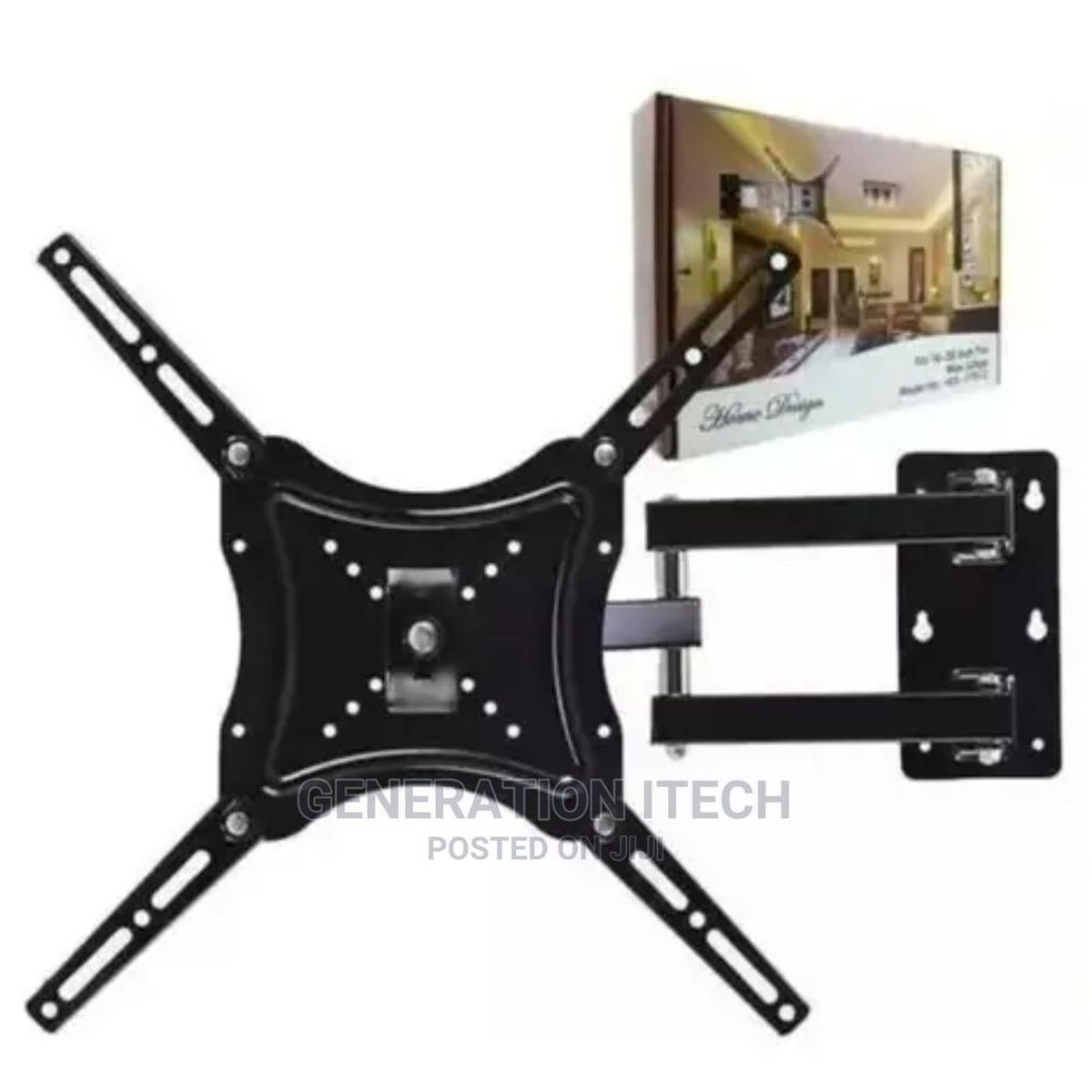 GENERICO - RACK TV Soporte Móvil Plegable de Giratoria para TV 14 - 55 - Negro