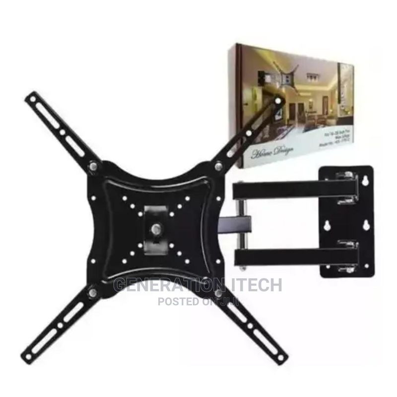 GENERICO - RACK TV Soporte Móvil Plegable de Giratoria para TV 14 - 55 - Negro