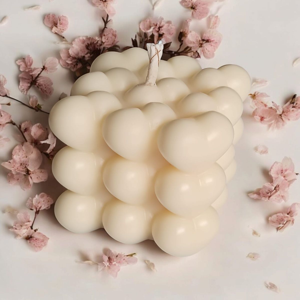 GENERICO - VELA BUBBLE CORAZON PERFUMADA DE CERA DE SOJA