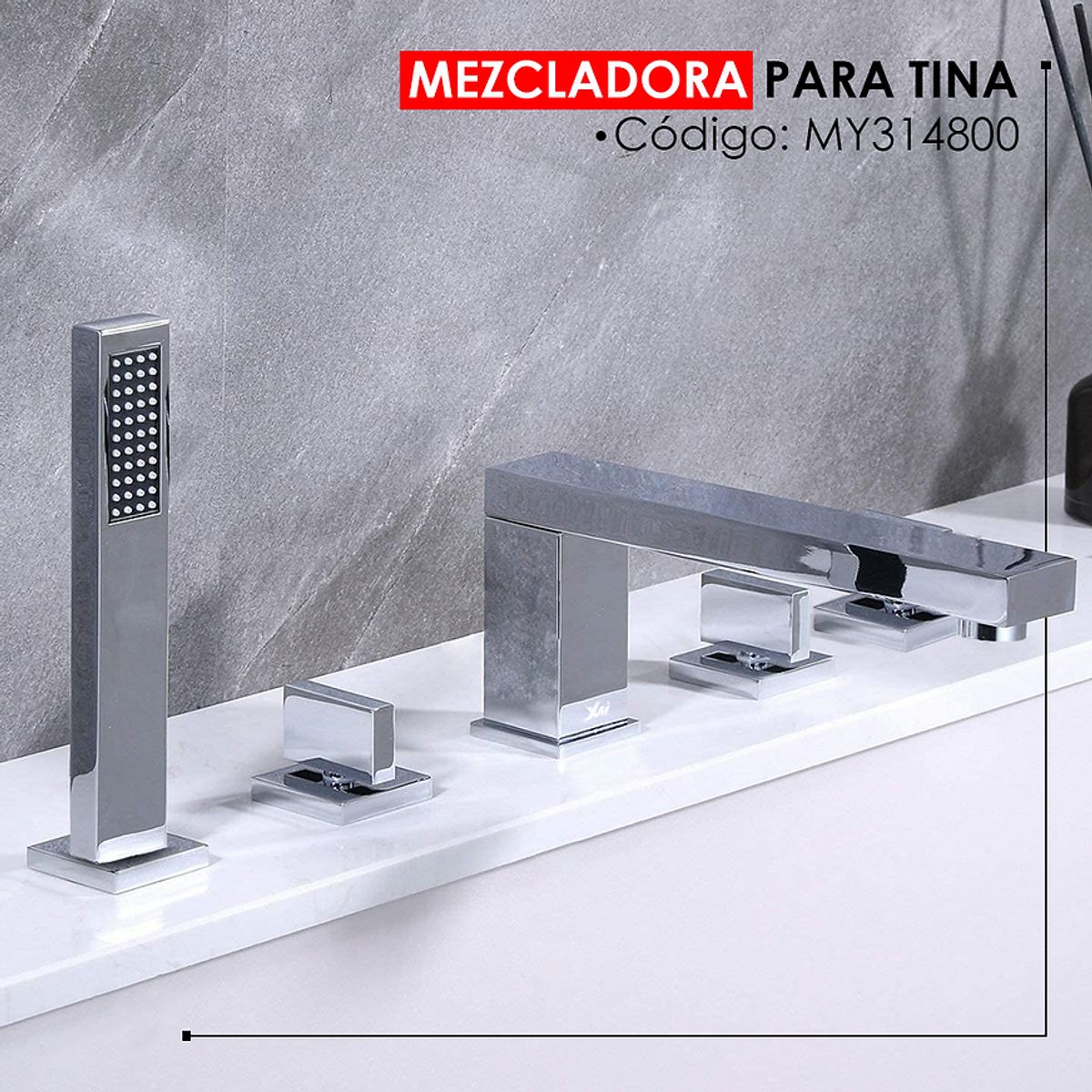 XM - MEZCLADORA PARA TINA CROMADO MY314800
