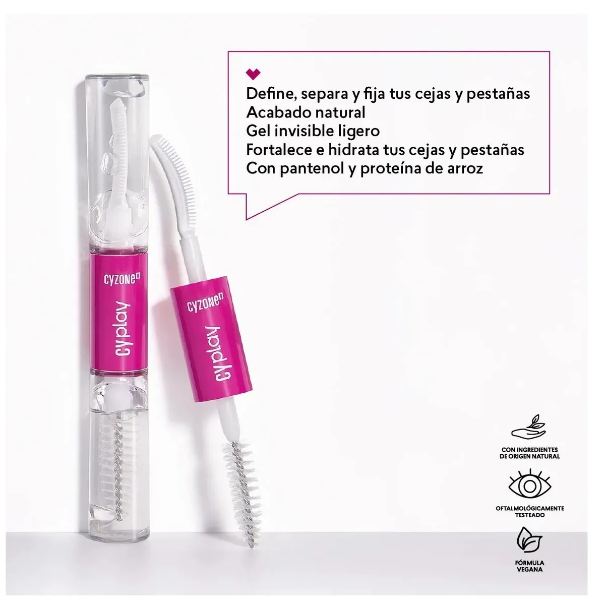 CYZONE - Máscara Secret Lash CyPlay Pestañas y Cejas Extra Fijación