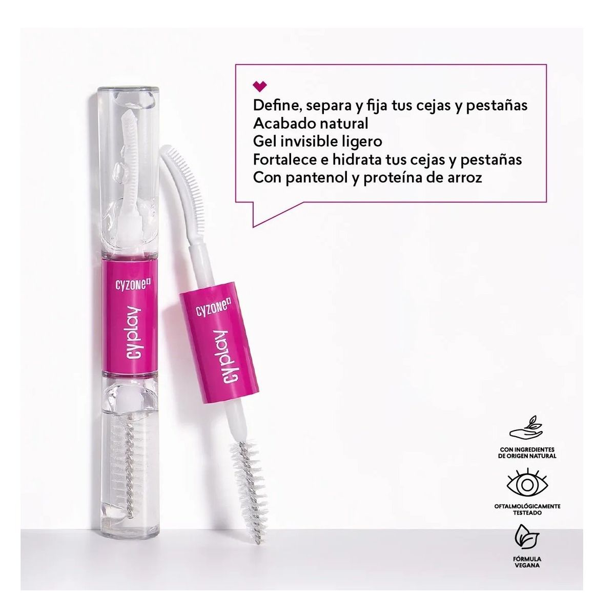 CYZONE - Máscara Secret Lash CyPlay Pestañas y Cejas Extra Fijación