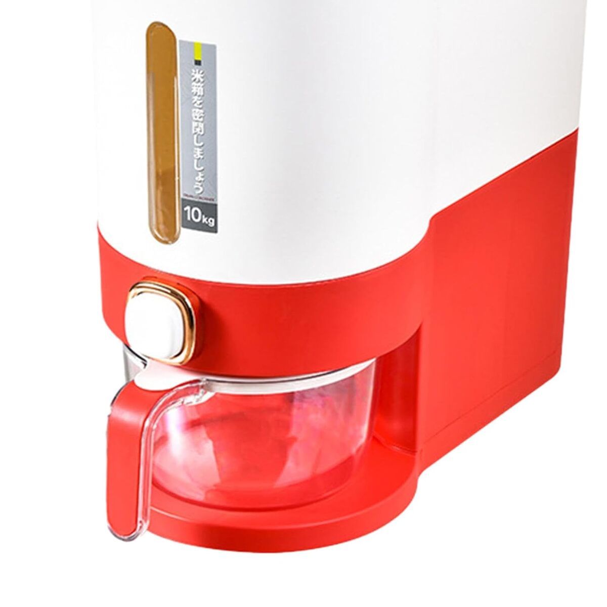 GENERICO - Dispensador de Arroz Menestras Gran Capacidad 10KG Color Rojo