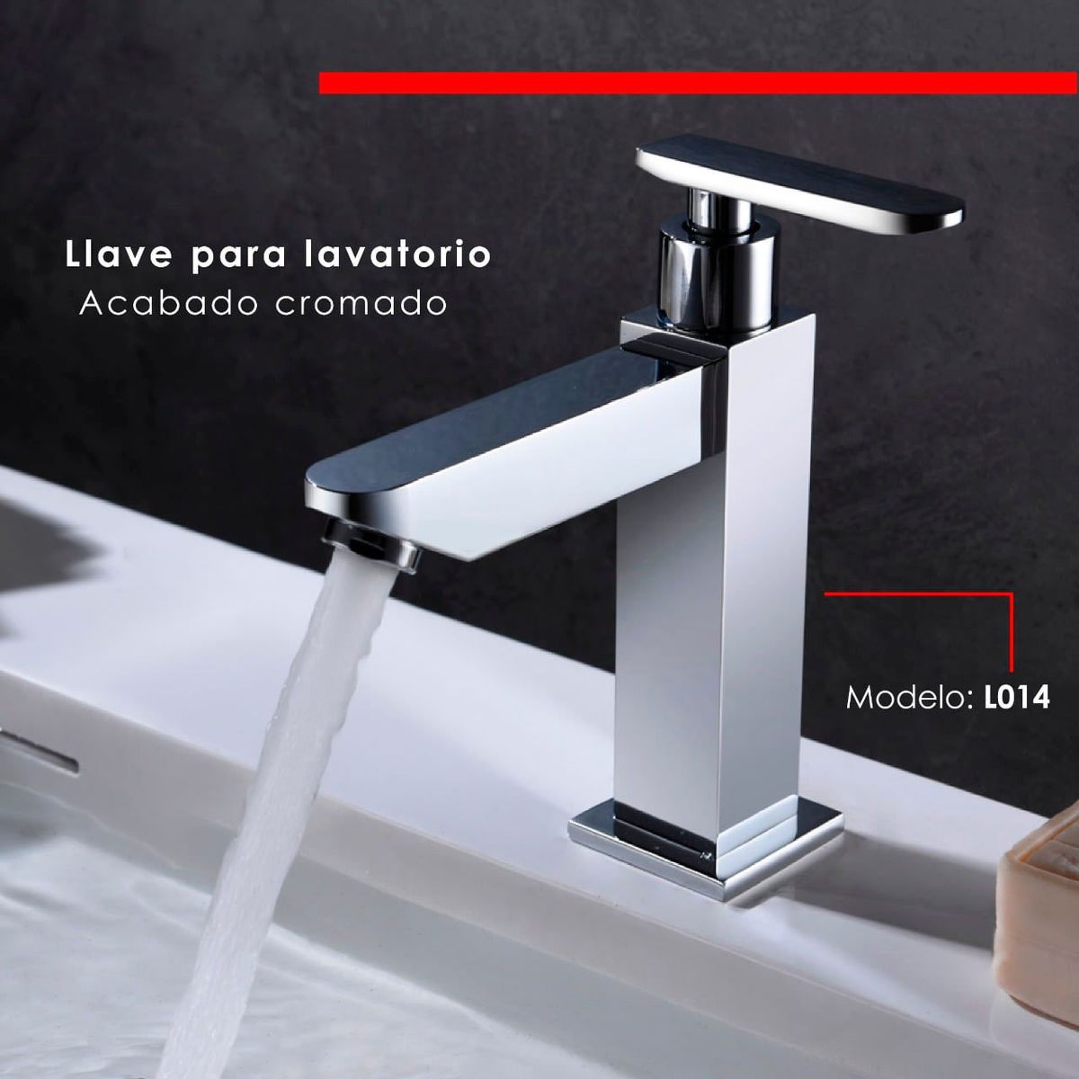 XM - LLAVE DE LAVATORIO BAJO CROMADO L014