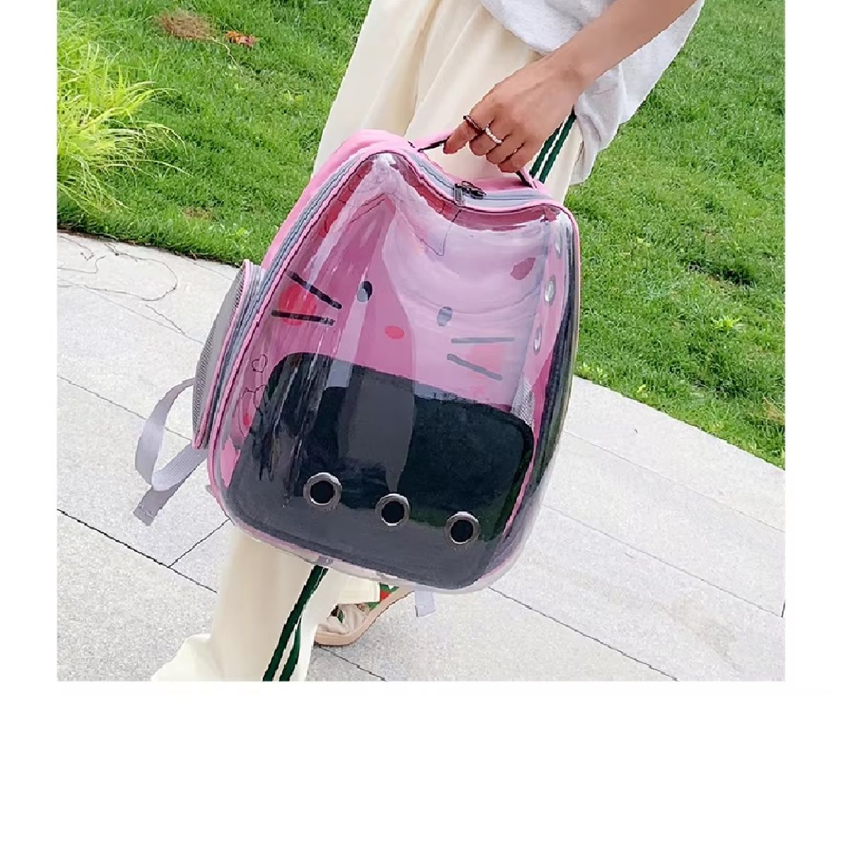 IMPORTADO MC - Mochila Transportartadora Para Gato Perro-Mascotas