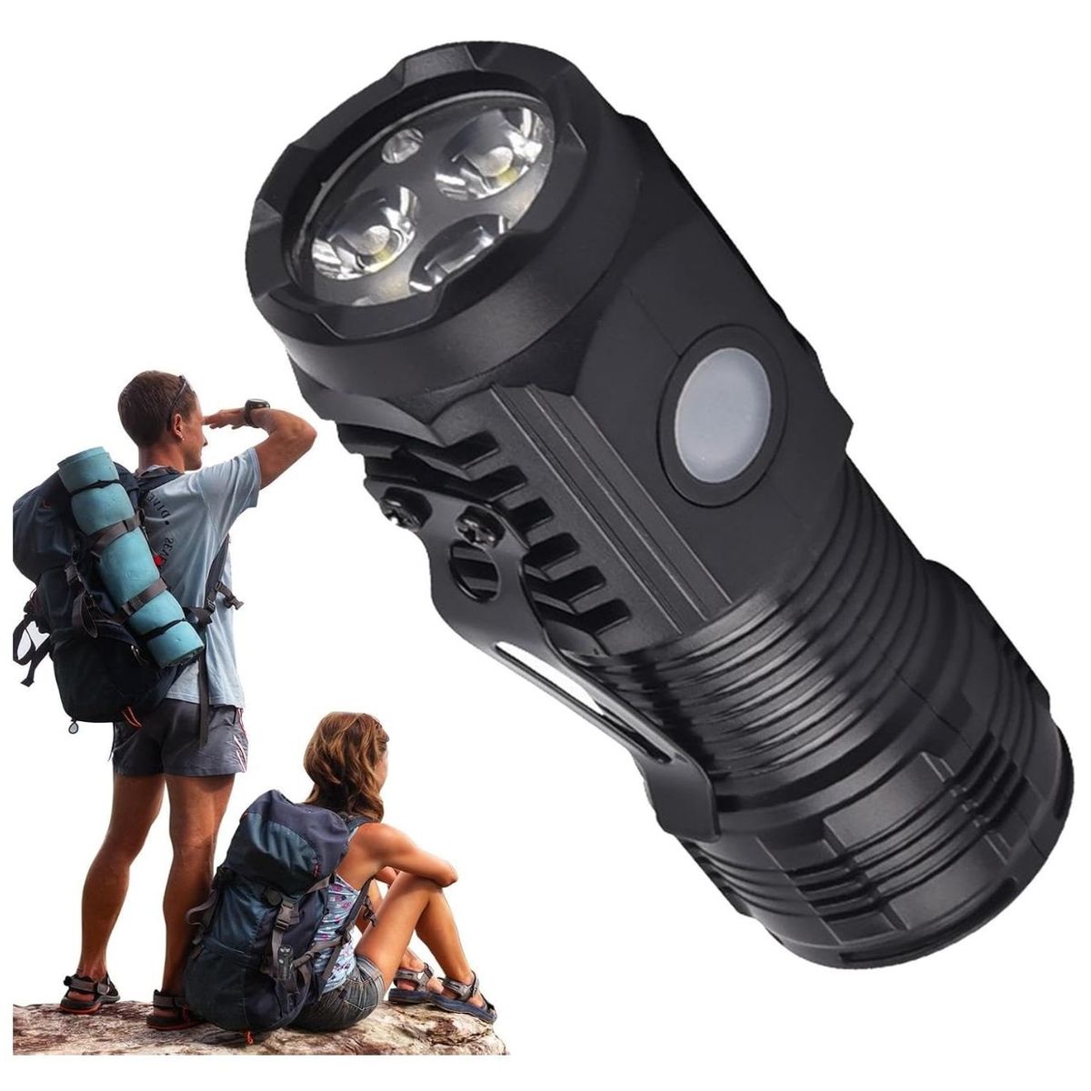 GENERICO - Mini Linterna recargable multifuncional