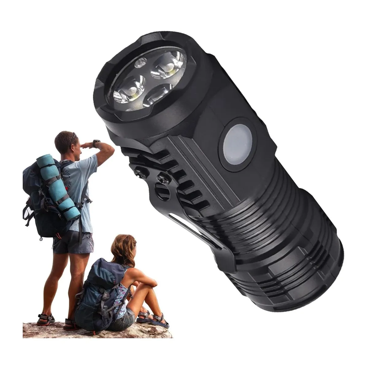 GENERICO - Mini Linterna recargable multifuncional