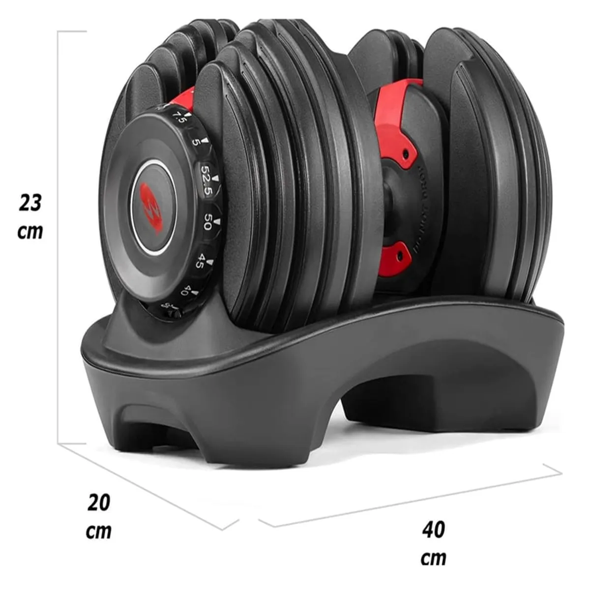 GENERICO - MANCUERNA AJUSTABLE DE HIERRO FUNDIDO 24KG