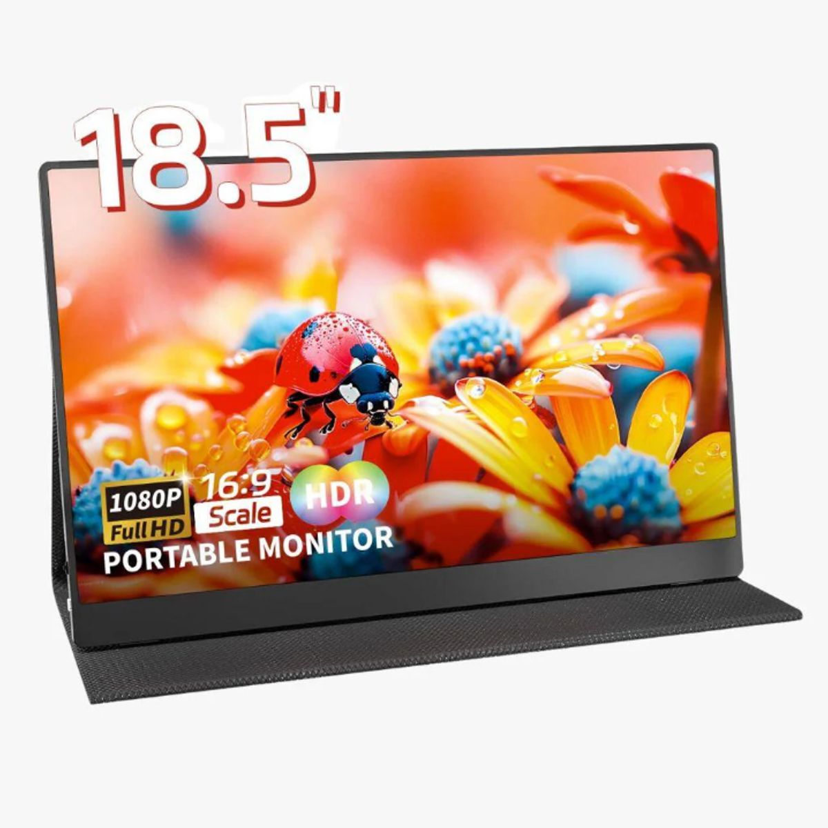 REHISK - Monitor Portátil 18.5 FHD - para PC o consolas Full Cover
