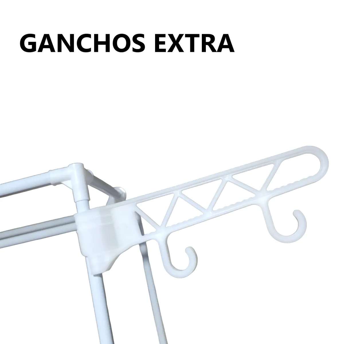 GENERICO - Organizador Colgador de Ropa Armable BLANCO