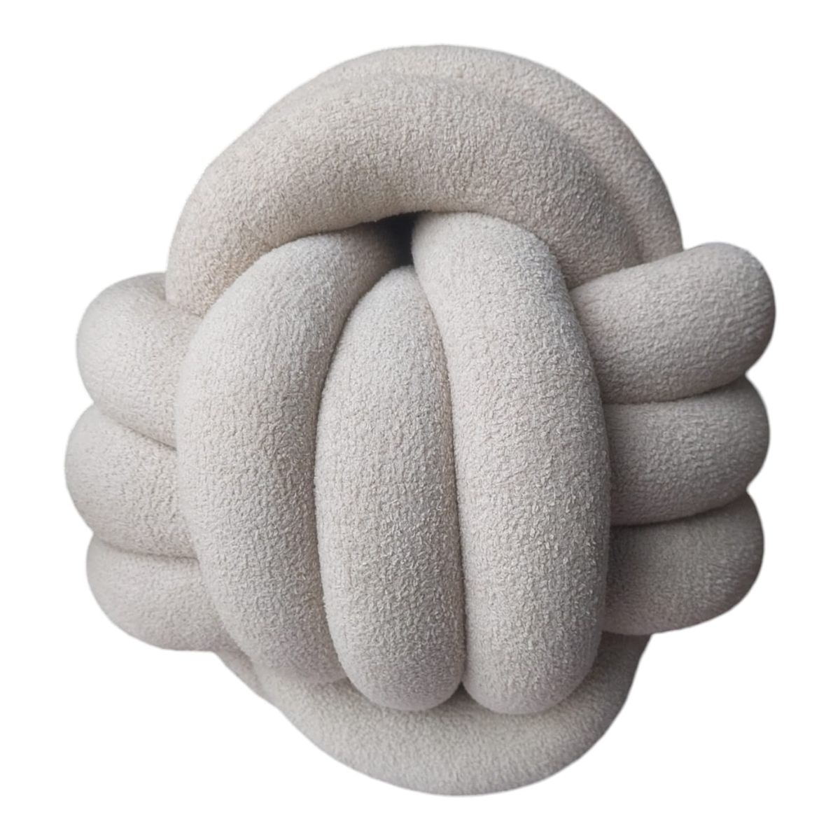 GENERICO - Cojín Nudo Beige Decorativo 25 cm
