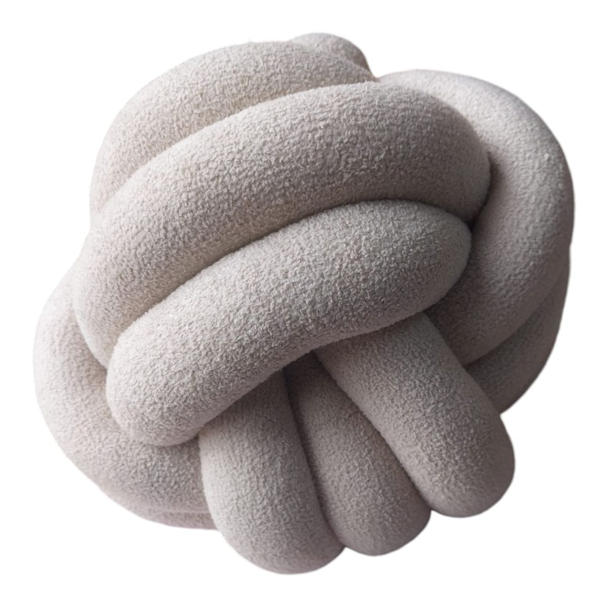 GENERICO - Cojín Nudo Beige Decorativo 25 cm