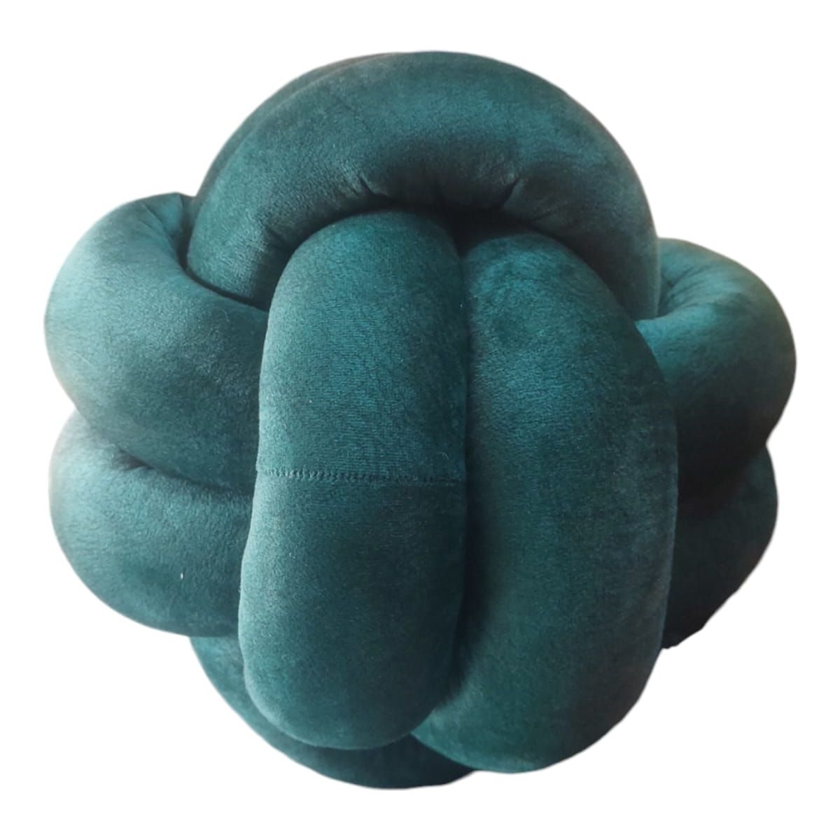 GENERICO - Cojín Nudo Verde Agua 25 cm