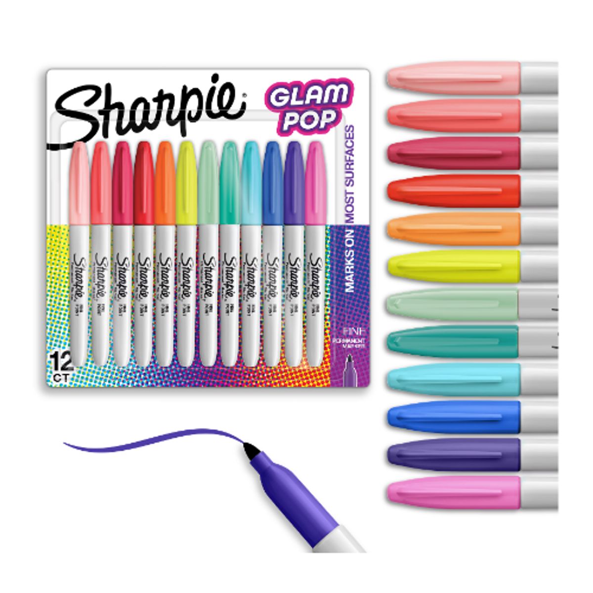 SHARPIE - Sharpie Glam Pop x12