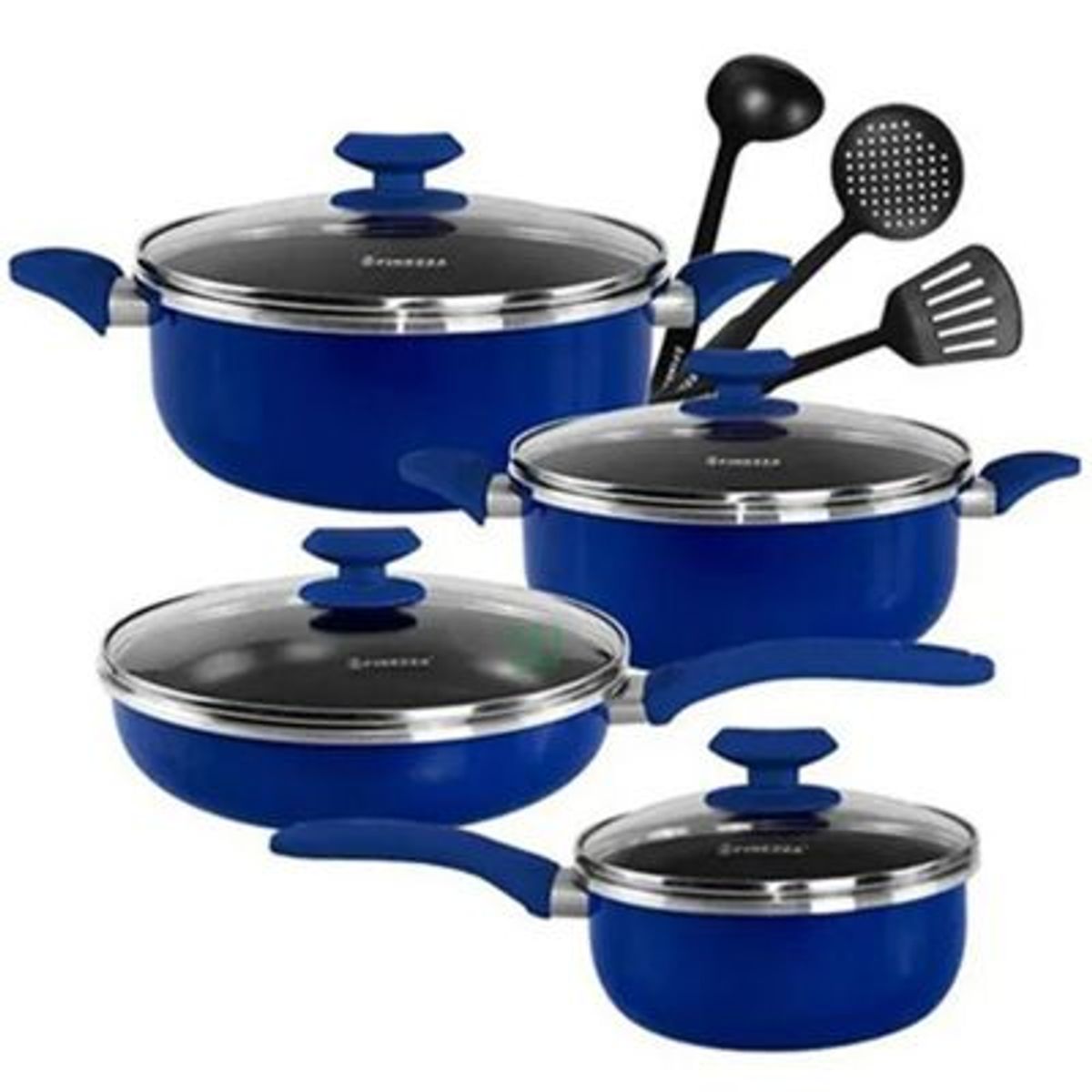 FINEZZA - Set de Ollas 11Pzas Antiadherentes FZ-1625T-2 Azul