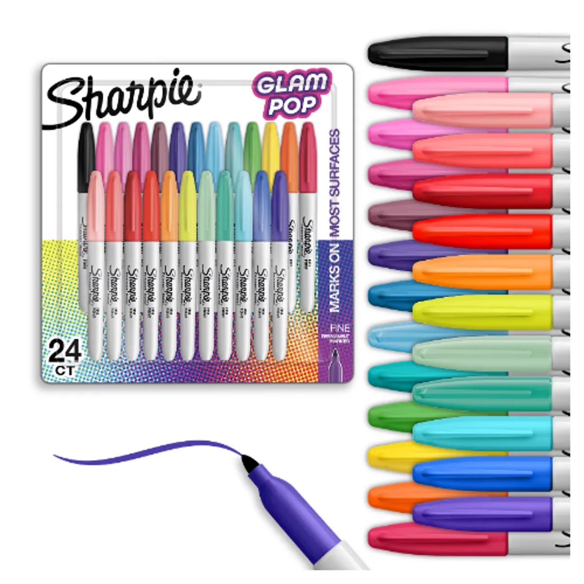SHARPIE - Sharpie Glam Pop x24