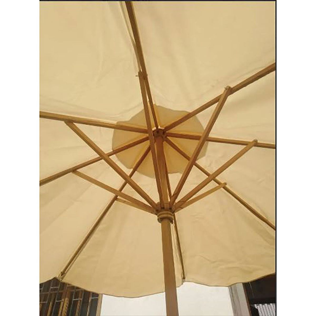 GENERICO - Sombrilla Gigante de madera Quitasol terraza de 3.10 mts