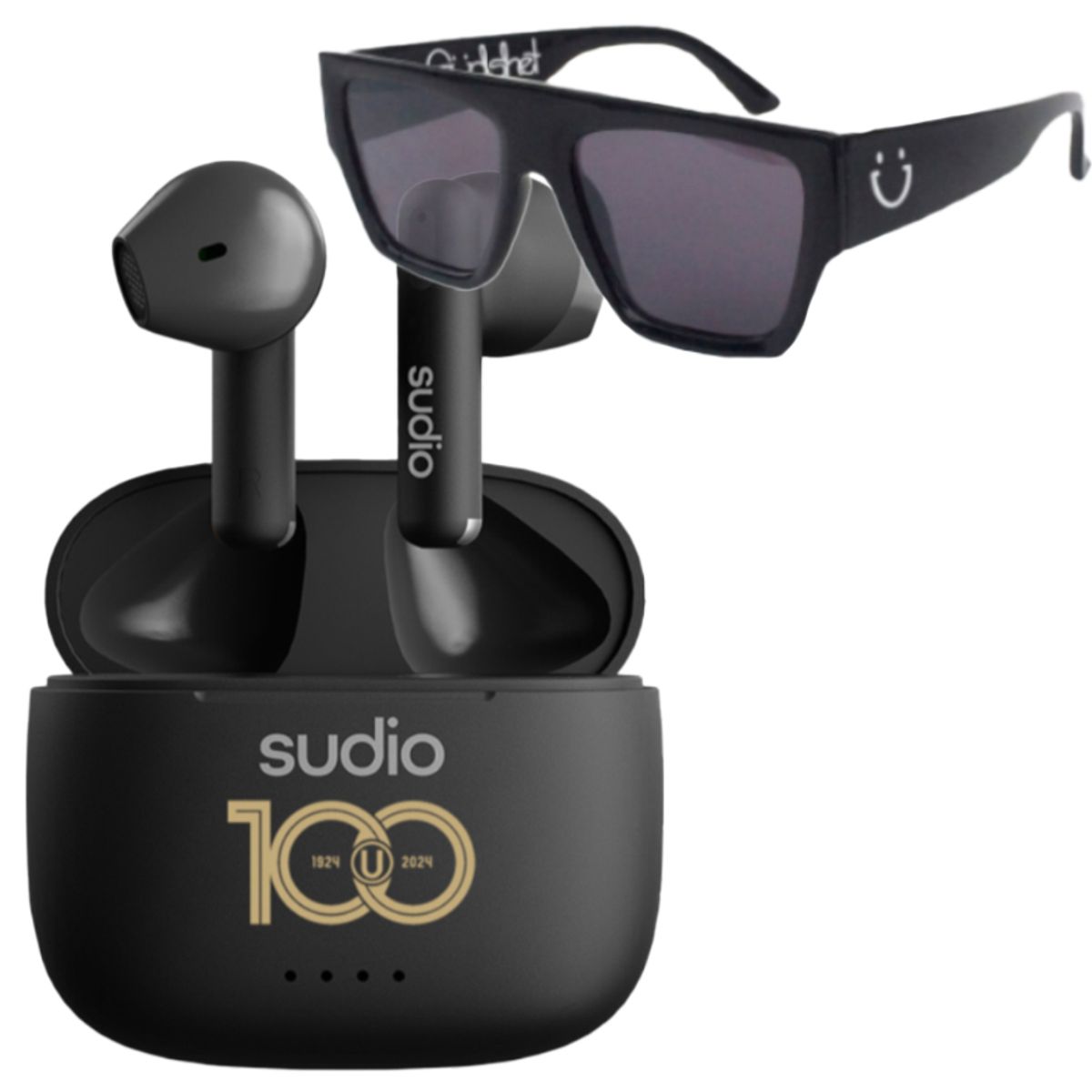 SUDIO - Pack Audífono Inalámbrico Sudio A1 - U - Centenario+Lente sol Gudshet
