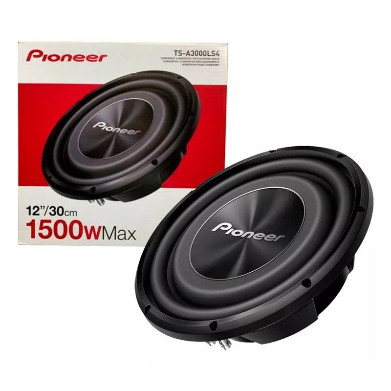 PIONEER - Subwoofer Plano 12 Pioneer 1500wTs-a3000ls4