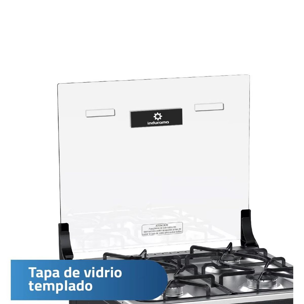 INDURAMA - Cocina a Gas Indurama 4 Hornillas Goya - Negra