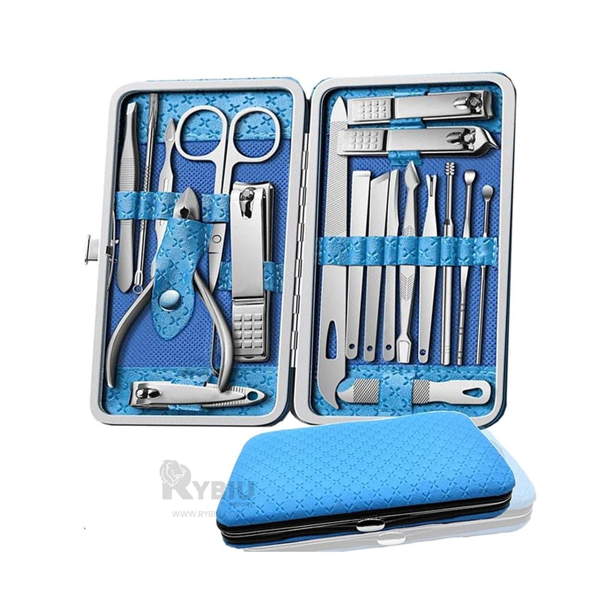 RYBIU IMPORT - Set de Belleza de Manos y Pies en Celeste Y+Regalo Agendita