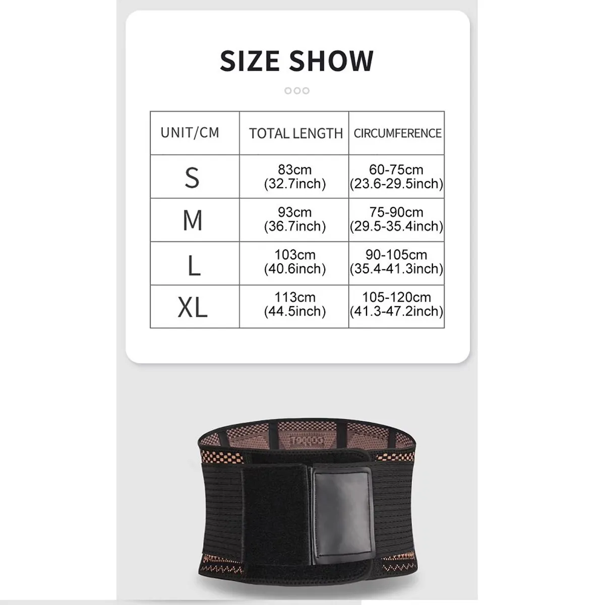 LEEMARK - Faja compresión abdominal Hilo Cobre Talla XL