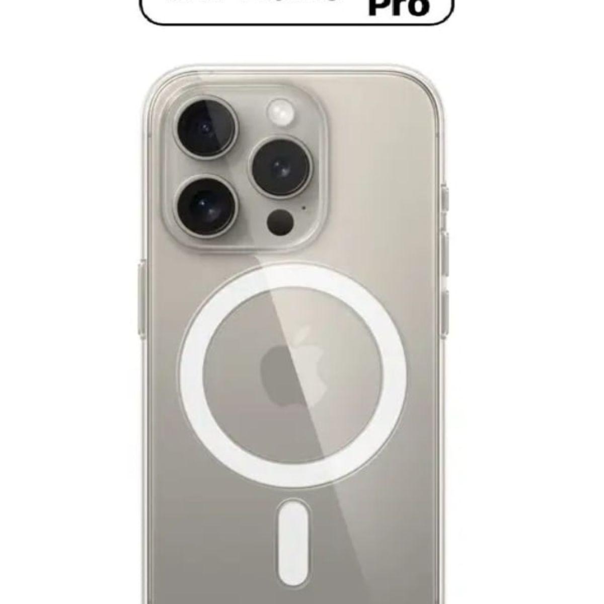 GENERICO - Case Protector Magsafe para Iphone 16 Pro - Transparente