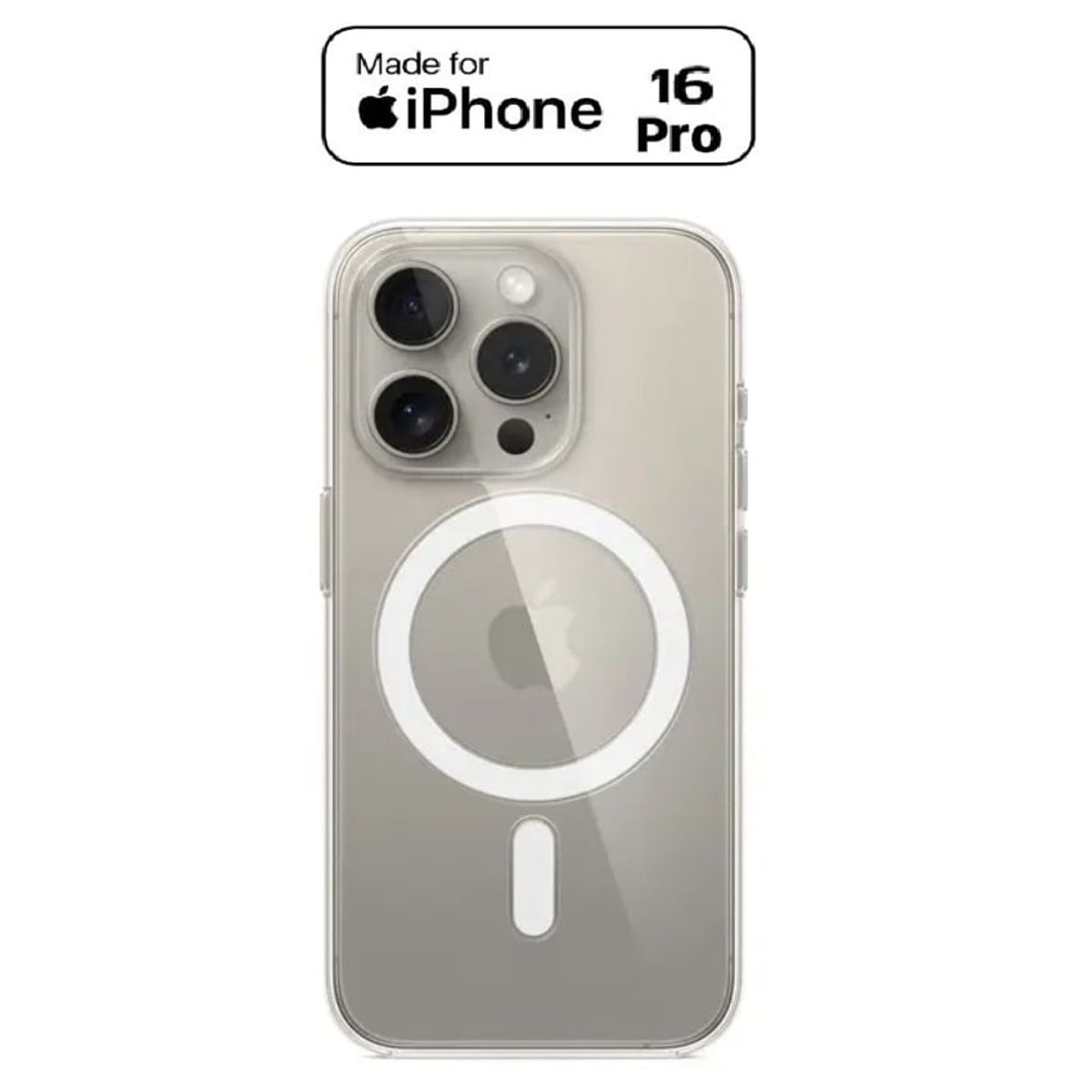 GENERICO - Case Protector Magsafe para Iphone 16 Pro - Transparente