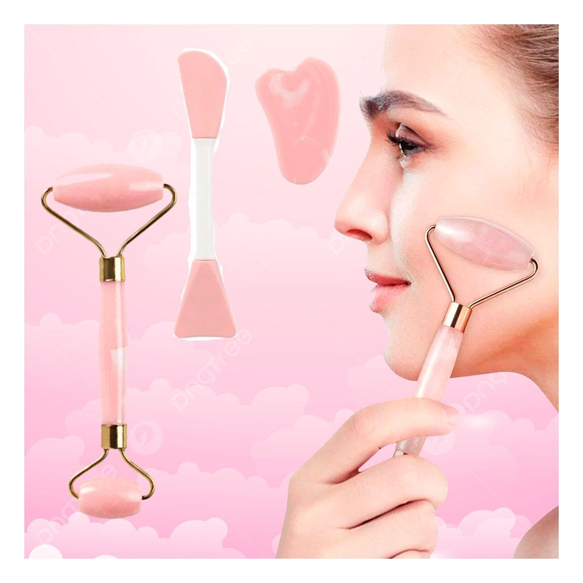 RYBIU IMPORT - Set de Limpieza Facil de Plastico Rosado Bebe_123