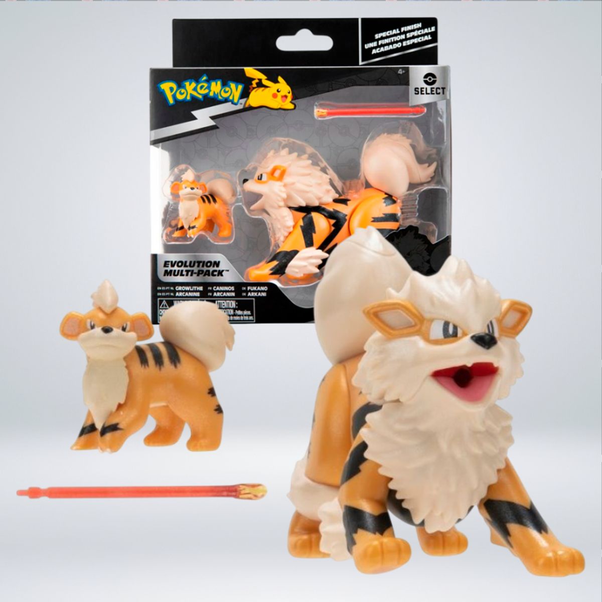 POKEMON - FIGURA POKEMON SELECT EVOLUTION PACK GROWLITHE