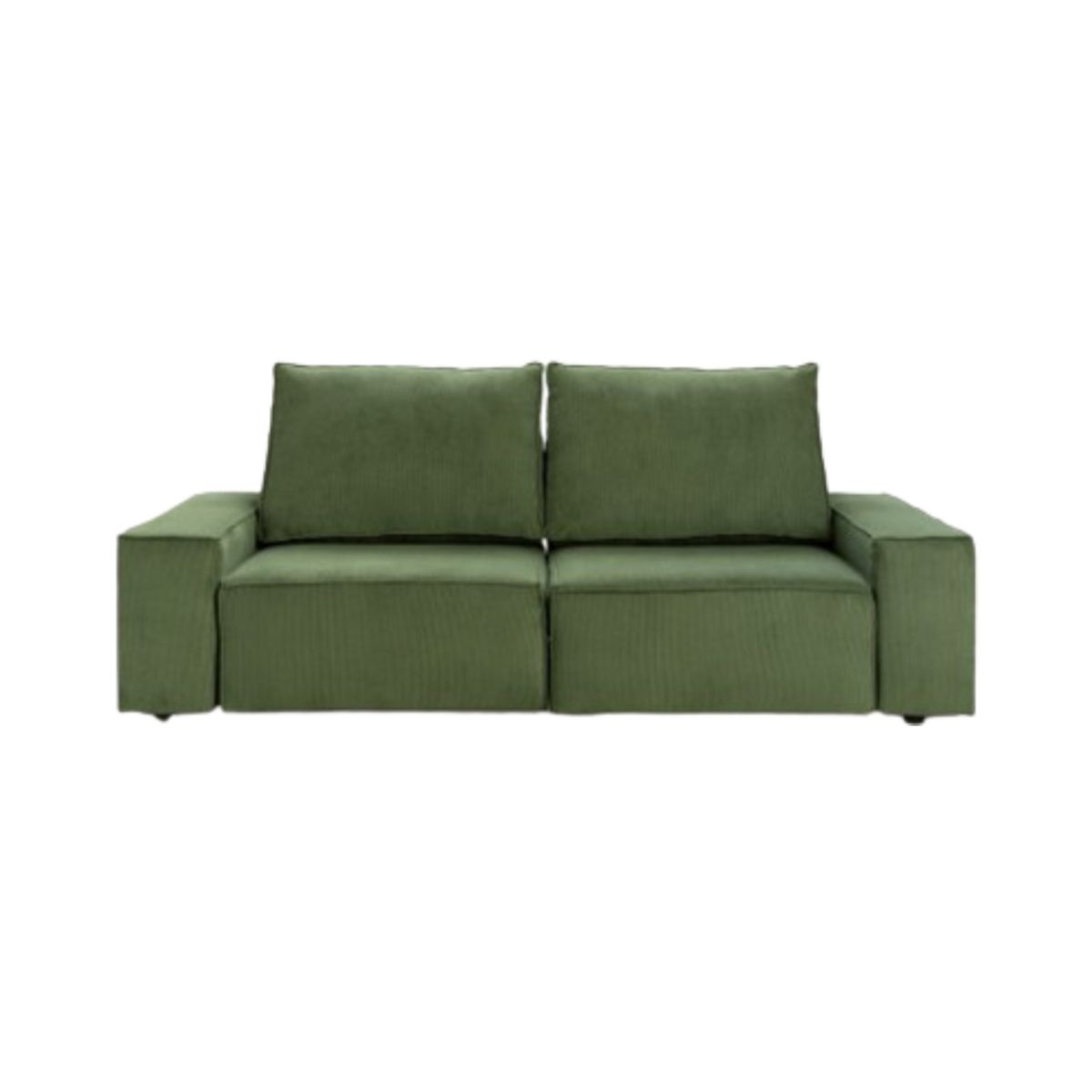 YOLODECORO - Sofá 2 Cuerpos Loft Verde Bosque