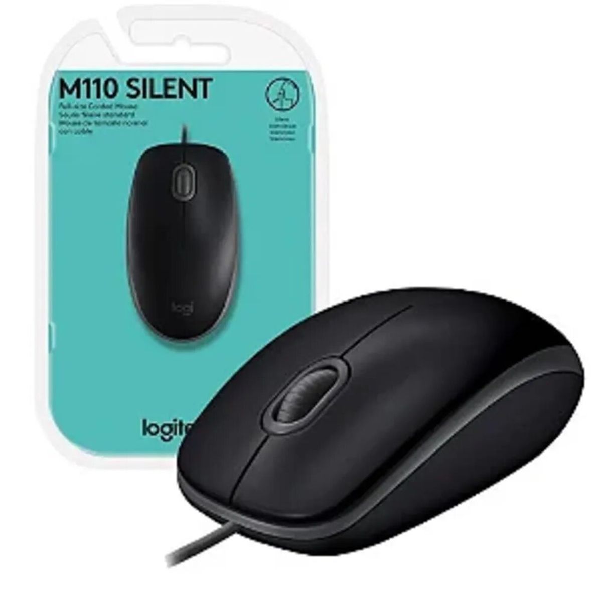 LOGITECH - MOUSE LOGITECH M110 SILENT 910-006756 USB NEGRO