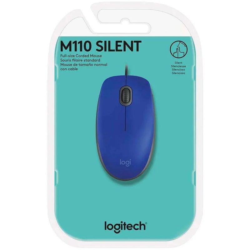 LOGITECH - MOUSE LOGITECH OPTICO M110 910-006662 USB BLUE