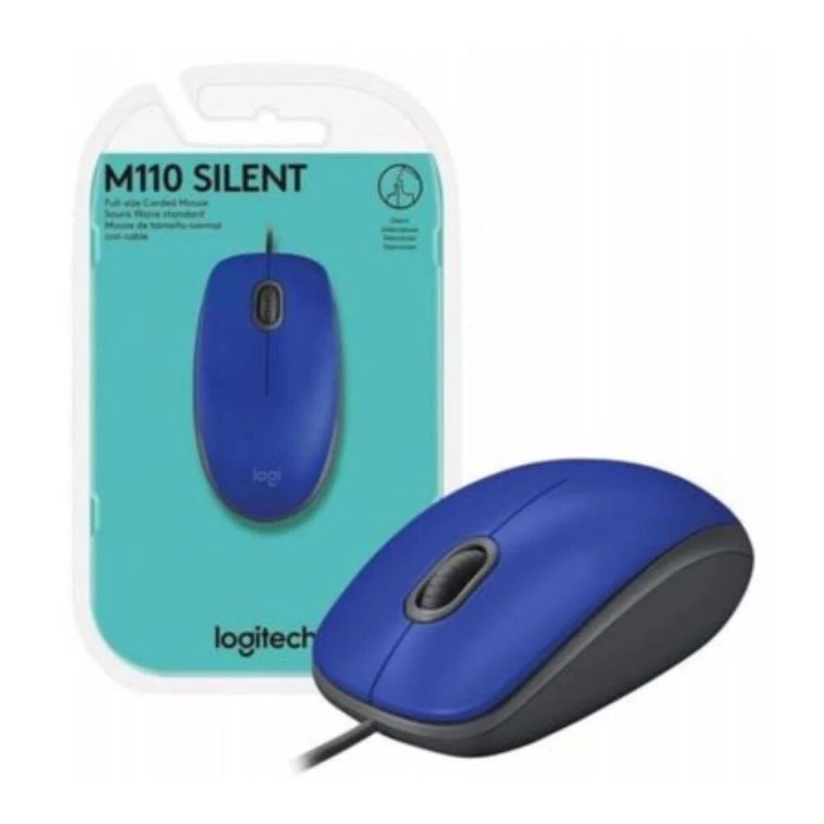 LOGITECH - MOUSE LOGITECH OPTICO M110 910-006662 USB BLUE