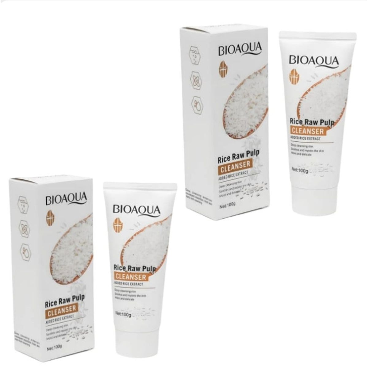 BIOAQUA - PACK 2 LIMPIADOR FACIAL ARROZ BIOAQUA